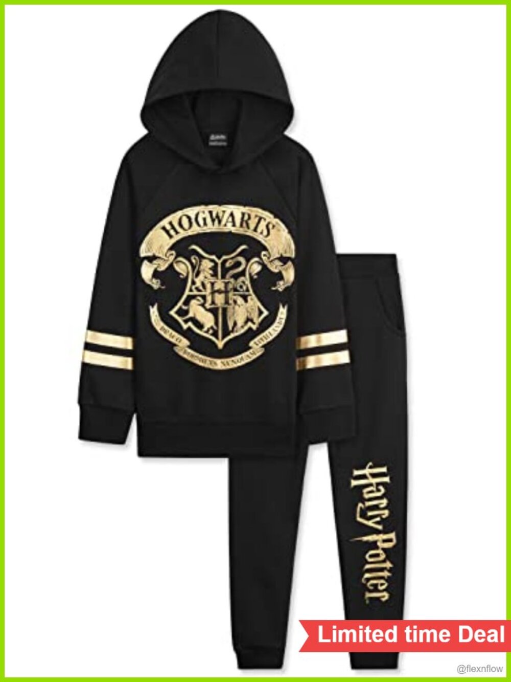 Harry Potter Girls Tracksuit Hoodie Joggers 2-Piece Set Cotton Blend